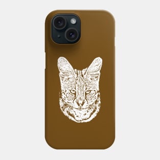 Serval portrait Phone Case