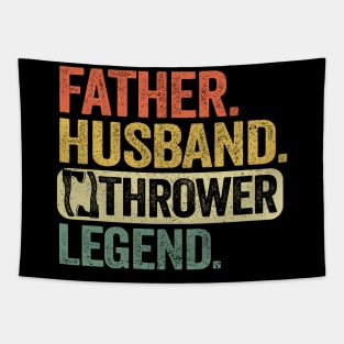 Father Husband Axe Thrower Legend Axe Throwing Dad Tapestry