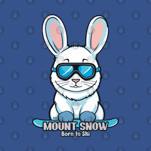 Cute Bunny Skiing Mount Snow by Surrealcoin777