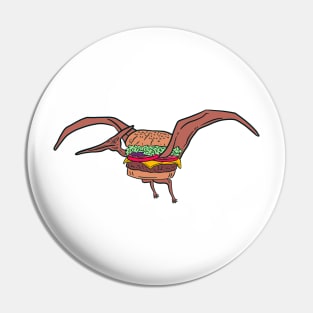 pterodactyl burger Pin