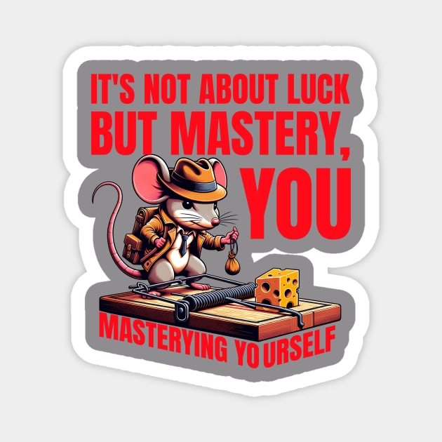 It's not about Luck but mastery, you mastering yourself Magnet by Alisia's Store 1