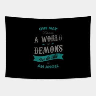 A WORL OF DEMONS Tapestry