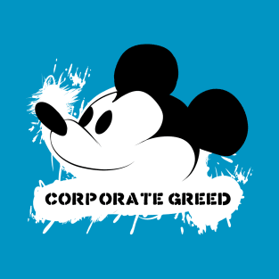 Corporate Greed Mouse - White T-Shirt
