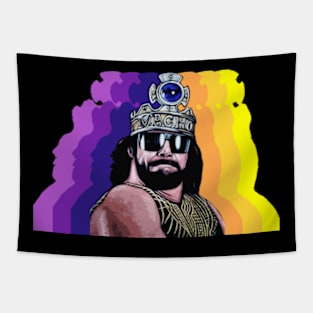 Macho Man Retro Fade Tapestry