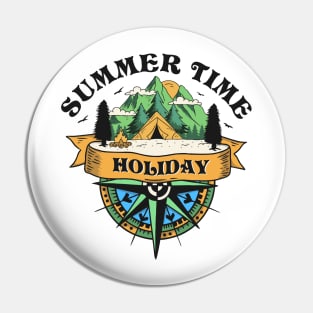 Holiday compass Pin