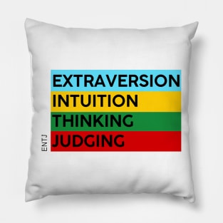 ENTJ - MBTI 16 personalities test Pillow