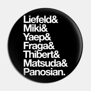 Extreme Line-Up (White Letters) Pin