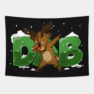 Dab Reindeer Shirt Christmas Dab Rudolph Reindeer TShirt Tapestry