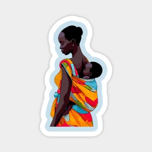 Afrocentric Mother And Baby Magnet