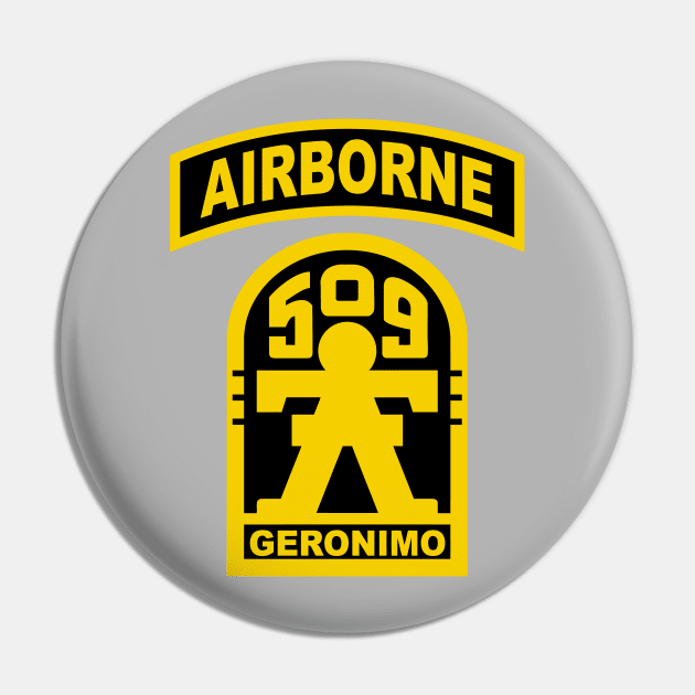 Mod.3 Geronimo 509th Airborne Parachute Infantry Pin by parashop