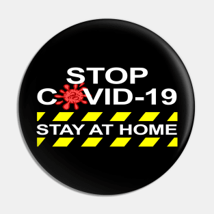 Stop Coronavirus Stay At Home Pin