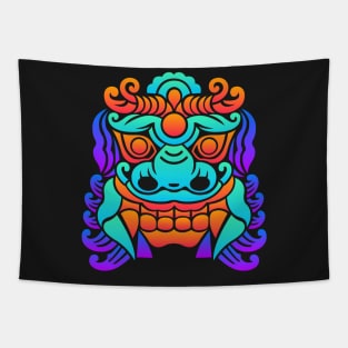 Psychedelic Rave – EDM Chinese Dragon Tapestry