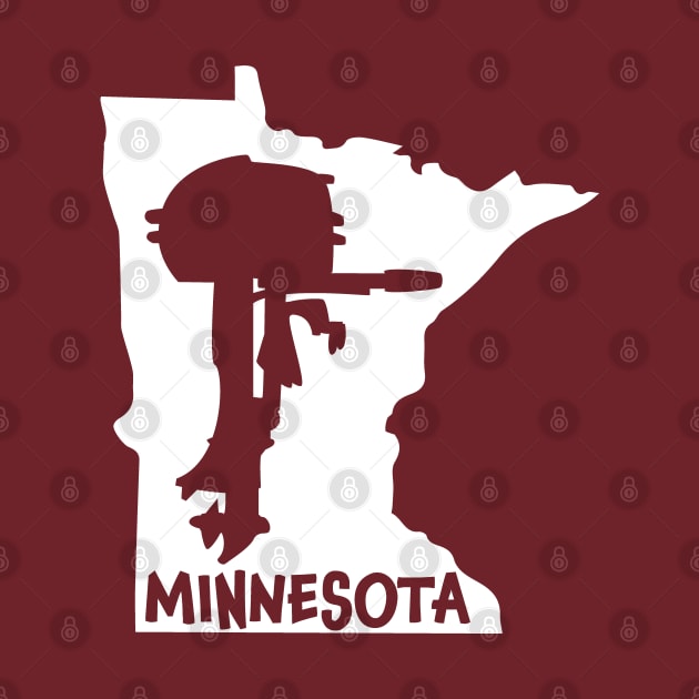 Minnesota Outboard Motor Souvenir by Huhnerdieb Apparel