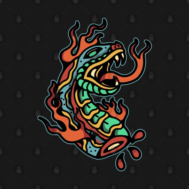 burning snake by donipacoceng