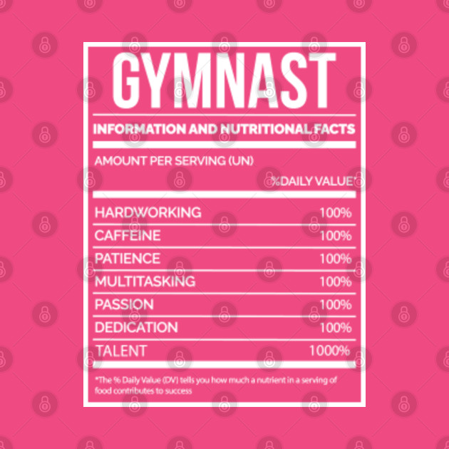 Awesome And Funny Nutrition Label Gymnast Gymnasts Gymnastic Gymnastics Saying Quote For A Birthday Or Christmas - Gymnast - Phone Case