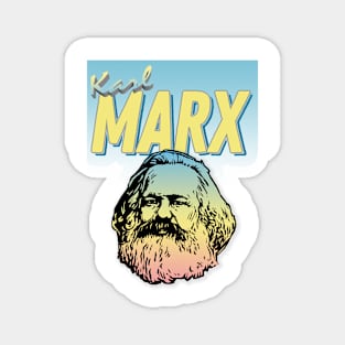 Karl Marx Graphic Design 90s Style Hipster Statement Tee Magnet