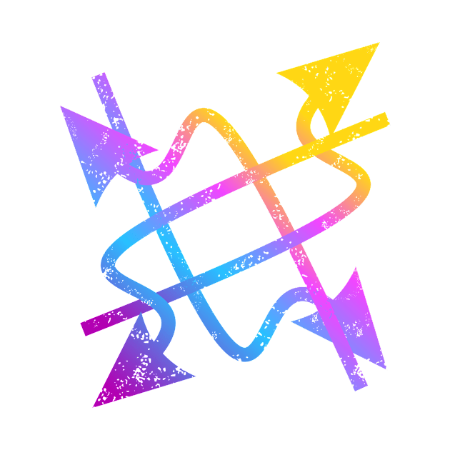 colorful abstract arrow illustration by meisuseno