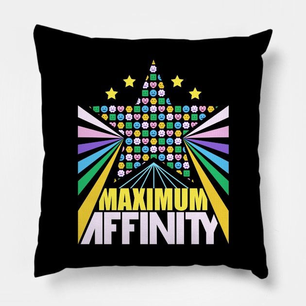 Maximum Affinity Pillow by Ninjendo