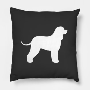 Irish Water Spaniel Silhouette Pillow