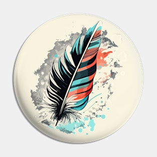 Bird Feathers Pin