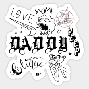 Lil Peep Crybaby Stickers Teepublic