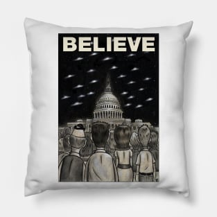 Saucer Wash Believe Pillow