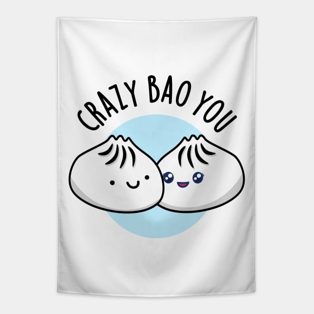 Crazy Bao You Cute Dimsum Pun Tapestry by punnybone