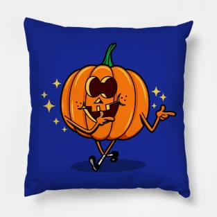 Cute Funny Pumpkin Cartoon Pillow