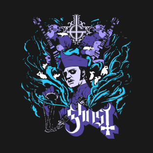 Ghost Retro Neon Purple T-Shirt