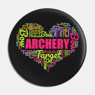 Archery for Girls Archer gifts for women graphic Pin