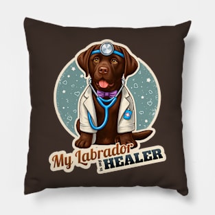 Doctor Labrador Retriever Pillow