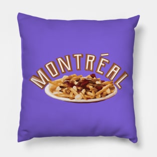 Love Montreal, Love Poutine Travel T-shirt Pillow