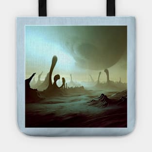 Alien landscape Tote