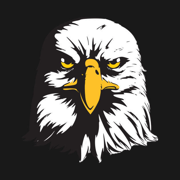 American eagle - bald eagle face design by Bravowear
