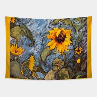 Shy Sunflowers Tapestry