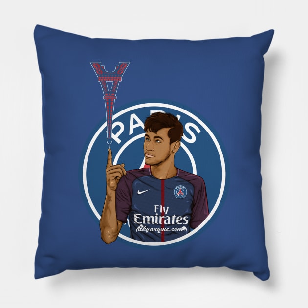 Le nouveau titi Parisien Ney Jr Pillow by akyanyme