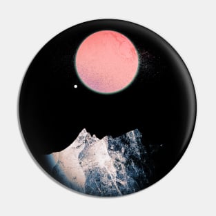 A pink orb Pin