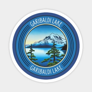 Blue Vintage Garibaldi Lake Hiking and Travel Lovers Magnet