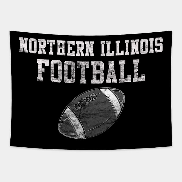 Vintage Northern Illinois Football Tapestry by tropicalteesshop