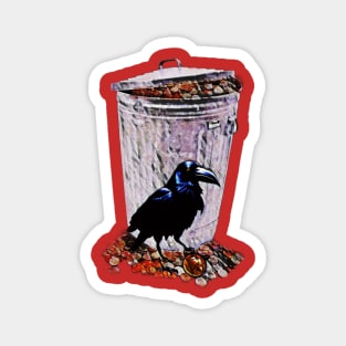 Coin Crow Magnet