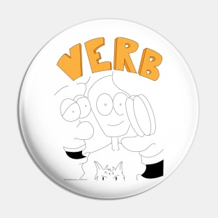 Verb is a Noun - Title Pin