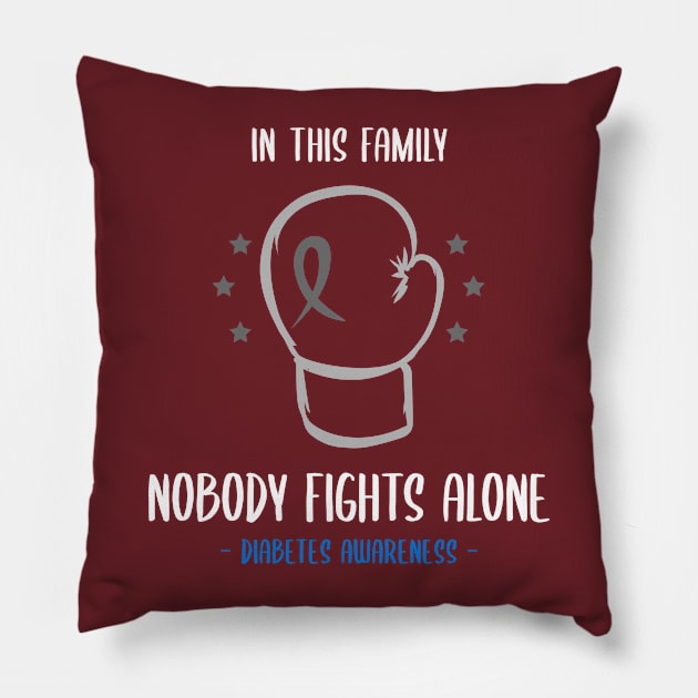 Diabetes Awareness Pillow by Advocacy Tees