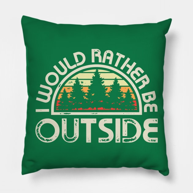 The Great Outdoors Pillow by CaptHarHar