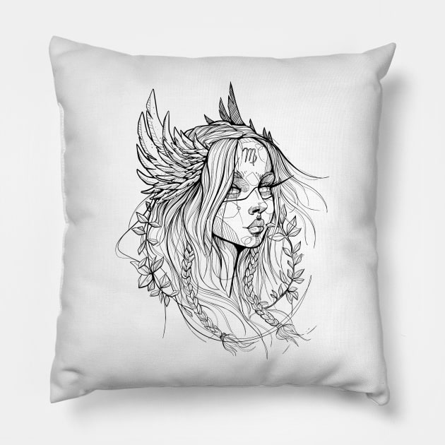 Virgo Pillow by mxndesigner