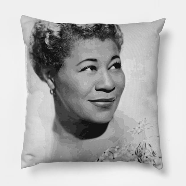 Ella Fitzgerald Pillow by Tamie