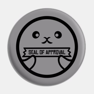 Seal of Approval [Badge Black] Pin