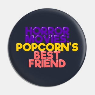 Horror Popcorn Friend Pin