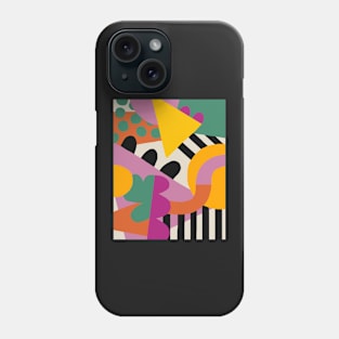 Abstract art 80s style geometric Phone Case