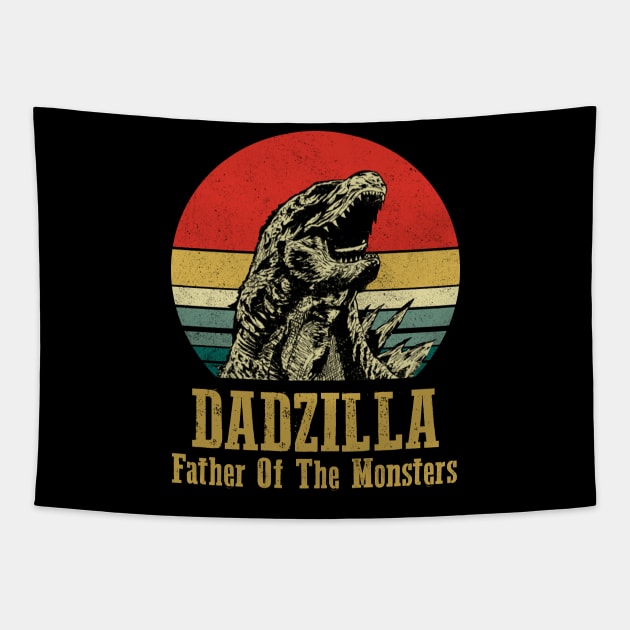 Dadzilla - Father Of Monsters Tapestry by LMW Art