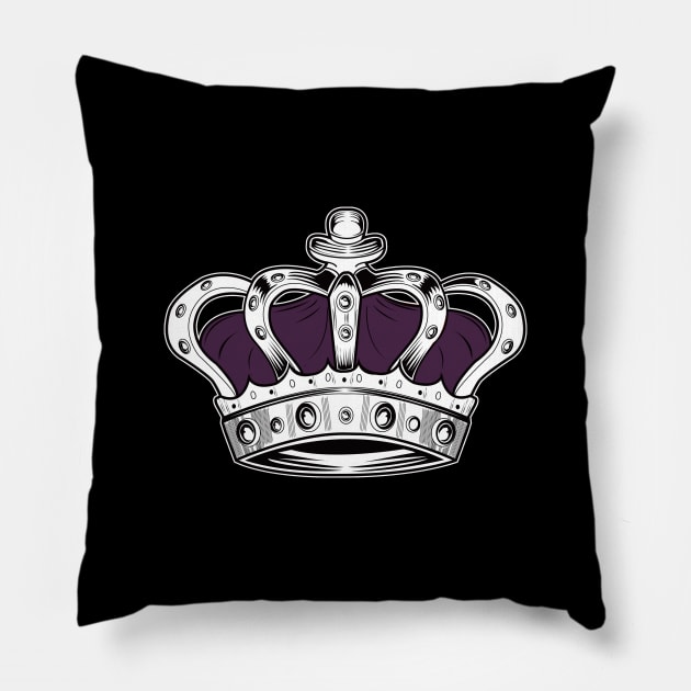 Crown - Purple Pillow by adamzworld